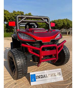 BUGGY 4x4 LITTLE INDALBUGGY 12V, ROJO METÁLICO, FULL OPTION, 4 MOTORES - IND7-BJ9003 (DISPONIBLE 29 MAYO)